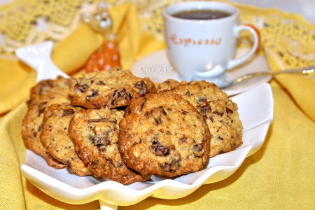 Овсяное печенье с шоколадом и вяленой клюквой: шаг 8