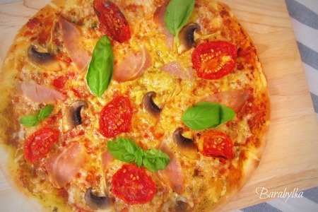 Пицца с вялеными томатами и прошутто: шаг 8