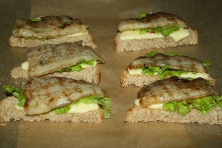 Хрустящие сэндвичи "cheese+bacon": шаг 7