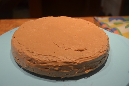 Торт кунжутный со сметанной ириской и шоколадным кремом. спасибо оксана (ogiway).: шаг 3