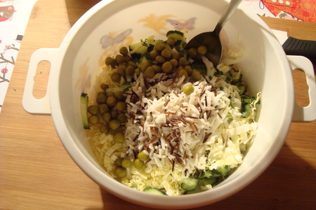 Салат с рисом акватика mix, курицей и овощами: шаг 2