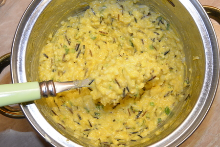 Оладьи тыквенно-рисовые с сыром : шаг 8