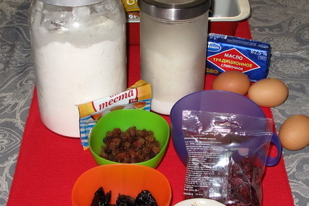 Новогодний кекс с сухофруктами и орехами: шаг 1