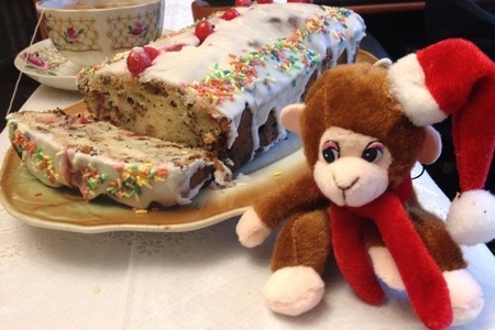 Кекс с красной смородиной, шоколадом и маком "новогодний" (новогоднее спасибо оленьке - pinkflamingo1962): шаг 6