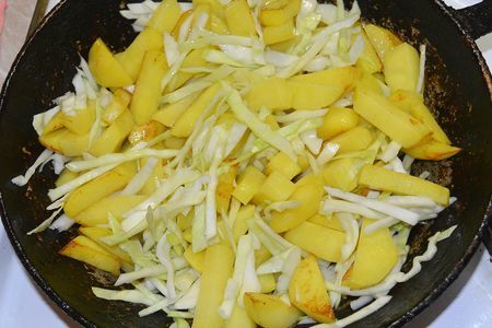 Рагу картофельное с капустой и рисом : шаг 3