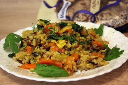 Ароматный рис акватика color mix с овощами: шаг 7
