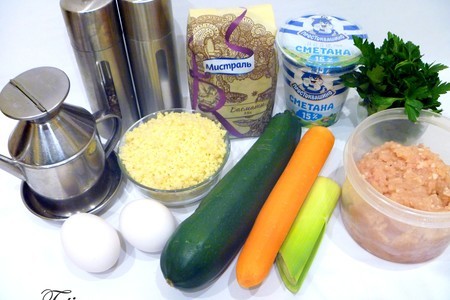 Рисовая запеканка с куриным фаршем и овощами: шаг 1