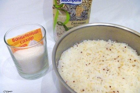 Пудинг рисовый с малиной: шаг 3