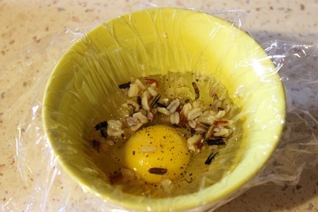 Легкий завтрак с яйцом пашот и рисом: шаг 2