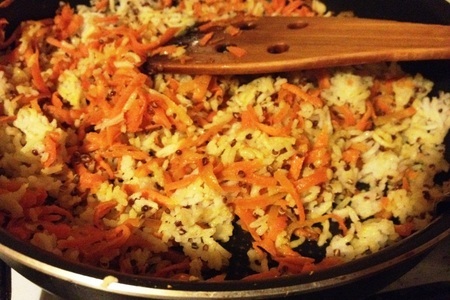Рис- карри с киноа и морковью: шаг 4