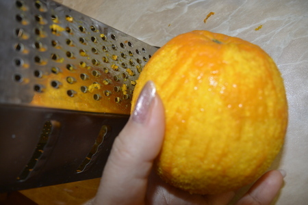 Кекс сливочно-апельсиновый с шоколадными шариками: шаг 4