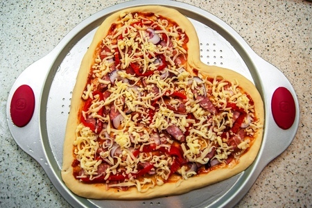 Пицца-валентинка: шаг 4