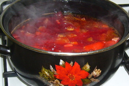 Суп-пюре из овощей. бордовый.: шаг 4