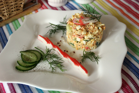 Салат с крабовыми палочками и рисом басмати quinoa mix: шаг 7