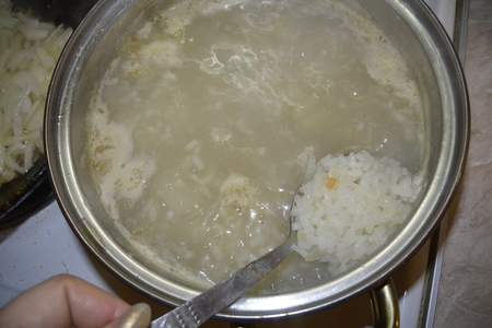 Суп рисовый с яйцом : шаг 1