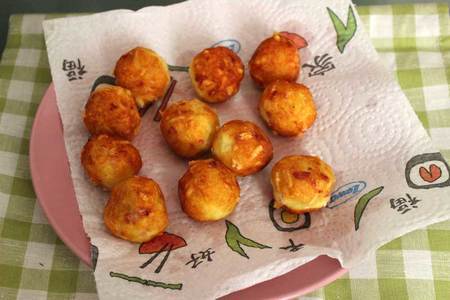 Картофельные крокеты с ветчиной и сыром под соусом дзадзики: шаг 7