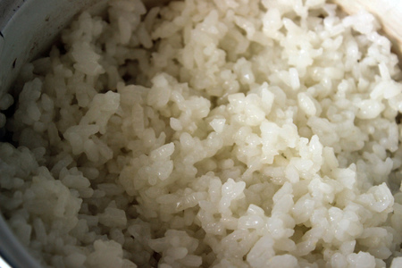 Рис с вешенками: шаг 1