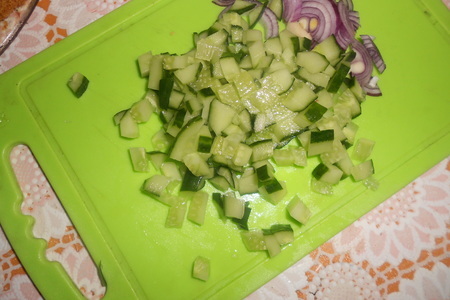 Овощной салат с кускусом в съедобных стаканчиках: шаг 4