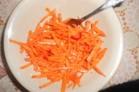 Острый салат из чечевицы и моркови: шаг 3