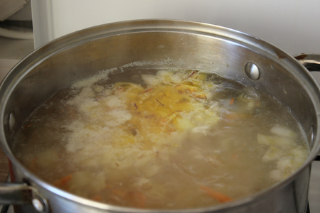 Зеленый постный суп с кускусом: шаг 4