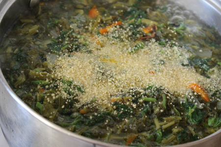Зеленый постный суп с кускусом: шаг 8
