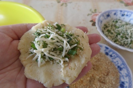 Картофельные палочки с сыром и зеленью : шаг 6
