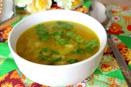 Постный суп из зеленого гороха: шаг 7