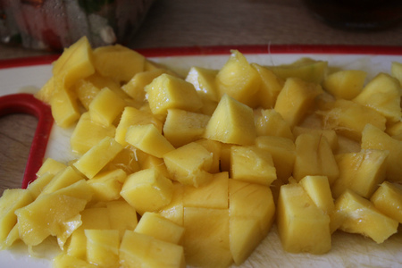 Салат с манго и клубникой от оскара кучеры: фото шаг 2
