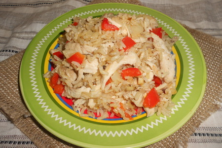 Ямбалайя (рис с курицей по-креольски): шаг 7