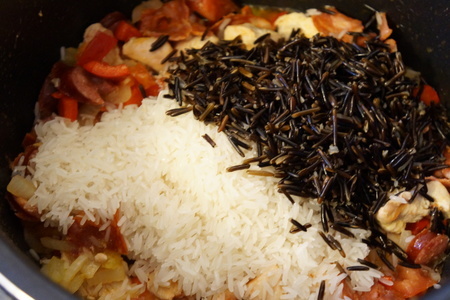 Джамбалайя с двумя видами риса: шаг 7