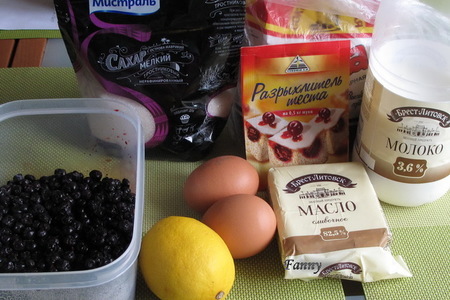 Лимонно-черничный кекс (lemon blueberry bread): шаг 1