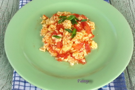Яйца, жареные с помидорами (фанкве чао дань): шаг 6