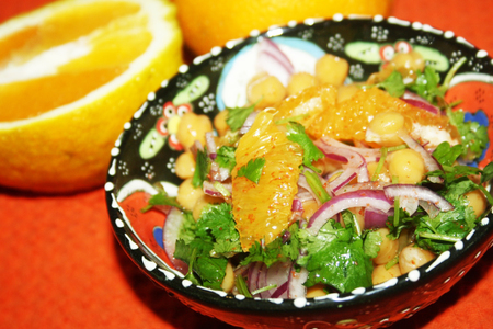Марокканский острый салат с нутом: фото шаг 6