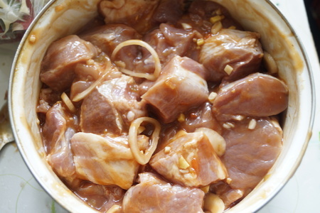 Шашлык из свинины в томатно-пряном маринаде: шаг 4
