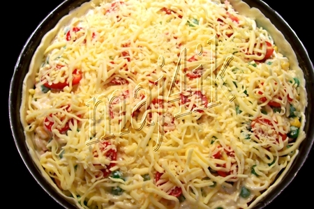 Киш со спагетти: шаг 7