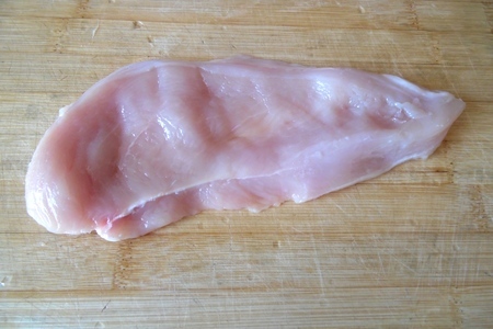 Мясная "тельняшка" или свинина, фаршированная курицей: шаг 3