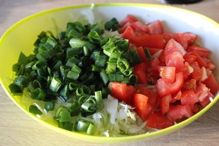 Салат из летних овощей: шаг 2