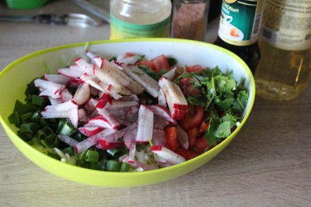 Салат из летних овощей: шаг 4
