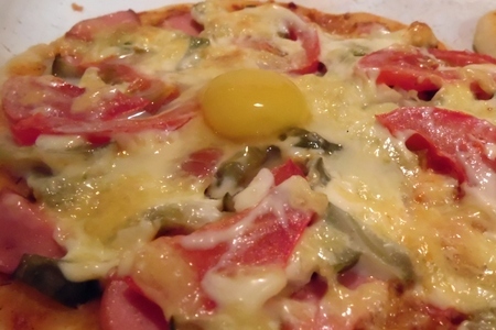 Мини-пицца с перепелиным яйцом: шаг 8
