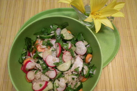 Летний салат с рисом и овощами: шаг 5