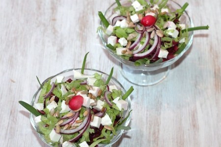 Салат из гречки со свеклой и брынзой: шаг 8