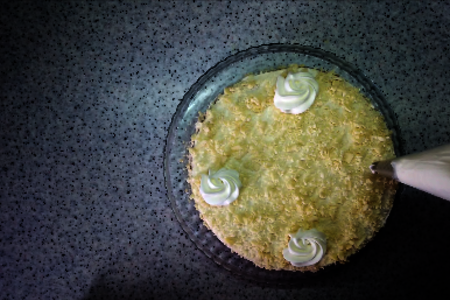 Торт "нежность" с персиками и творожным кремом: шаг 8