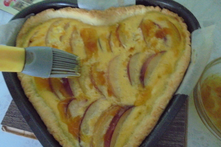 Лучший нектариновый пирог с абрикосовым джемом от тм махеев: шаг 6