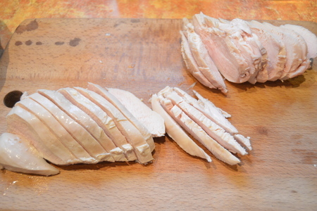 Запеченная под соусом бешамель, цветная капуста с куриным филе: шаг 7