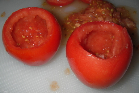 Яйца-пашот в помидорах с французскими гренками: шаг 2