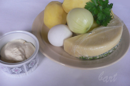 Картофельные оладьи с сыром.: шаг 1