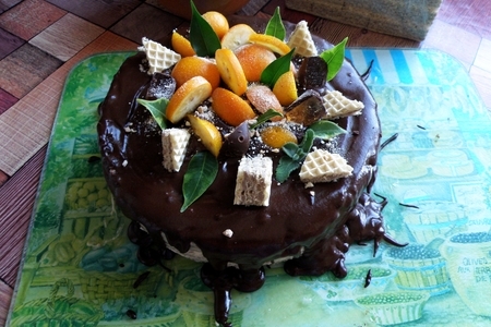 Торт овсяно-шоколадный " моя прелесть".: шаг 8