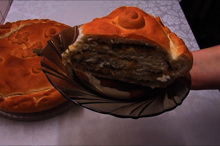 Постный пирог из дрожжевого теста "луковка": шаг 4