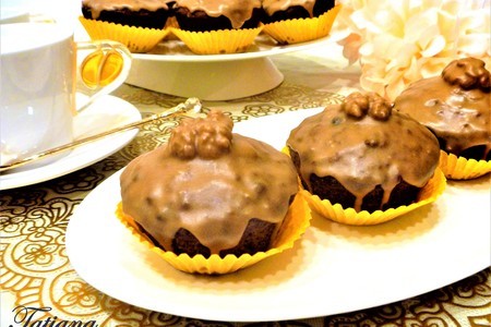 Тыквенные кексы с шоколадом и орехами: шаг 5