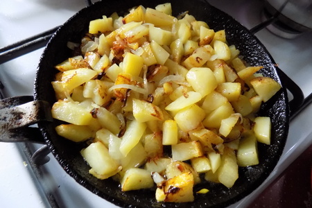 Жареная картошка со шкварками.: шаг 6